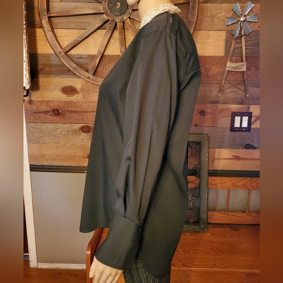 Celine Black High-low Hem Blouse - Picture 3 of 14